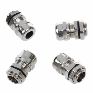 M10 M12, M16, M20, M25, M32, M40, M50 - Stainless Steel Cable Glands With Locknut 