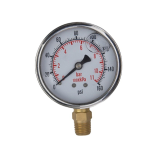 Bourdon Tubes Mechanical Air Pressure Gauge for Gaseous and Vacuum pressure gauge