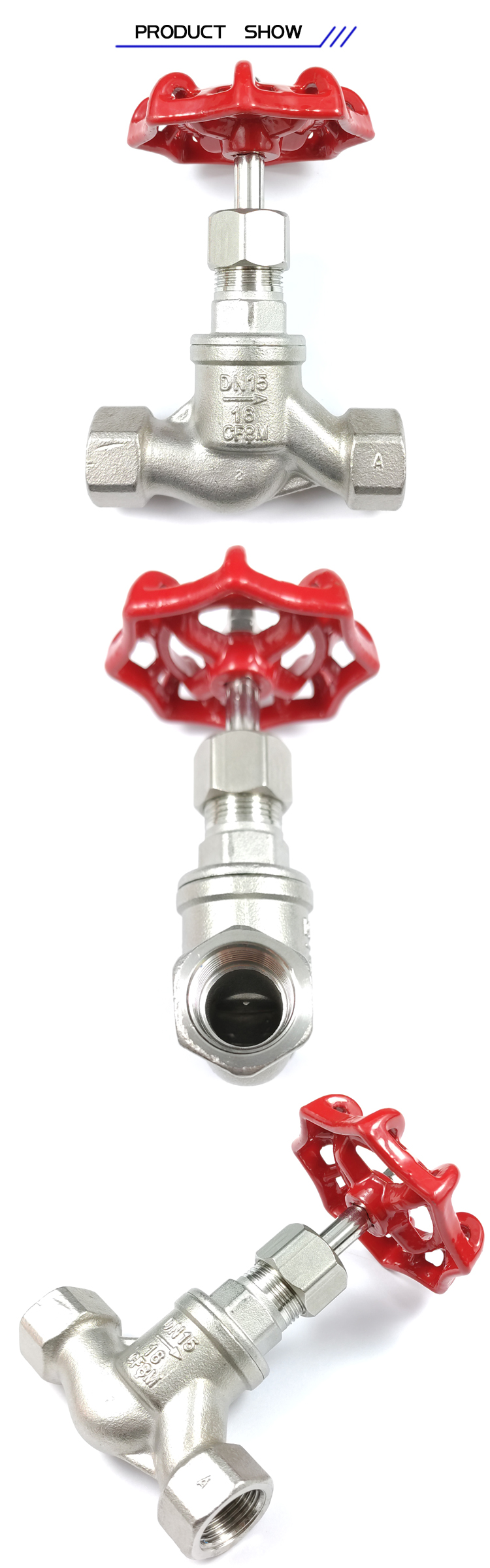 Cast Steel Stainless Steel Thread S Type Globe Valve Marketer - Goodmax